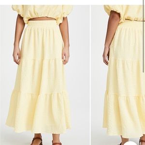 New w/ tags Endless Rose voluminous crop top & tiered maxi skirt from Shop Bop